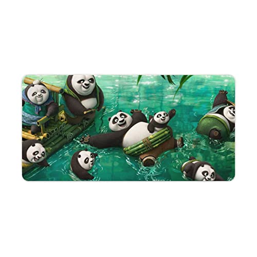 Tastaturunterlage Kungfu Panda 3D-gedrucktes Spiel Büro dickeres Mauspad Arbeit Gaming Büro Zuhause extra große Größe rutschfeste Unterseite vernähte Kanten 30 x 60 cm von SXBB