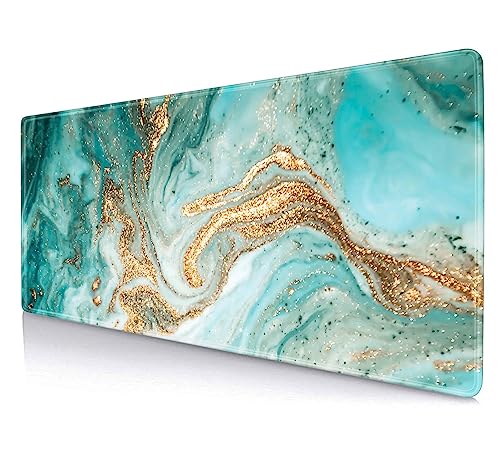 SXCKANG Erweitertes Mauspad, großes stabiles Gummi-Basis-Mauspad mit genähten Kanten, modernes florales Tastatur-Mauspad, Schreibtischunterlage für Arbeit, Spiel, Zuhause, 80x20 cm – Blue Sea Ocean SXCKANG Erweitertes Mauspad, großes stabiles Gummi-Basis-Mauspad mit genähten Kanten, modernes florales Tastatur-Mauspad, Schreibtischunterlage für Arbeit, Spiel, Zuhause, 80x20 cm – Blue Sea Ocean von SXCKANG