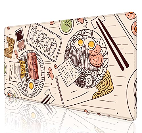 SXCKANG Japanische Schreibtischmatte, XL extra großes Gaming-Mauspad, XXL Anti-Rutsch-Schreibtischmatte, Ramen-Mauspad, Retro-Sushi-Feinschmecker, Japan, komplettes Schreibtisch-Mauspad, 80x39 cm SXCKANG Japanische Schreibtischmatte, XL extra großes Gaming-Mauspad, XXL Anti-Rutsch-Schreibtischmatte, Ramen-Mauspad, Retro-Sushi-Feinschmecker, Japan, komplettes Schreibtisch-Mauspad, 80x39 cm von SXCKANG