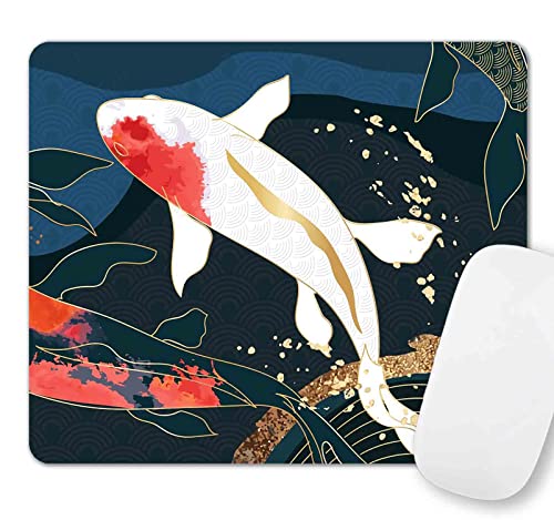 SXCKANG Mauspad, japanisches Koi-Fisch-Mauspad, niedliches Mauspad, quadratisch, wasserdicht, rutschfeste Gummiunterseite, abstraktes Mauspad für Frauen, Büro, 20 x 20 cm SXCKANG Mauspad, japanisches Koi-Fisch-Mauspad, niedliches Mauspad, quadratisch, wasserdicht, rutschfeste Gummiunterseite, abstraktes Mauspad für Frauen, Büro, 20 x 20 cm von SXCKANG