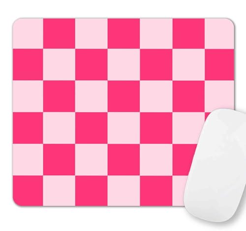 SXCKANG Mauspad in Hot Pink, ästhetisch kariert, cooles quadratisches Computer-Mauspad, Mädchen, Teenager, hübsch, modern, dekoratives Mauspad für Laptop, Büro, 24,1 x 20,1 cm SXCKANG Mauspad in Hot Pink, ästhetisch kariert, cooles quadratisches Computer-Mauspad, Mädchen, Teenager, hübsch, modern, dekoratives Mauspad für Laptop, Büro, 24,1 x 20,1 cm von SXCKANG
