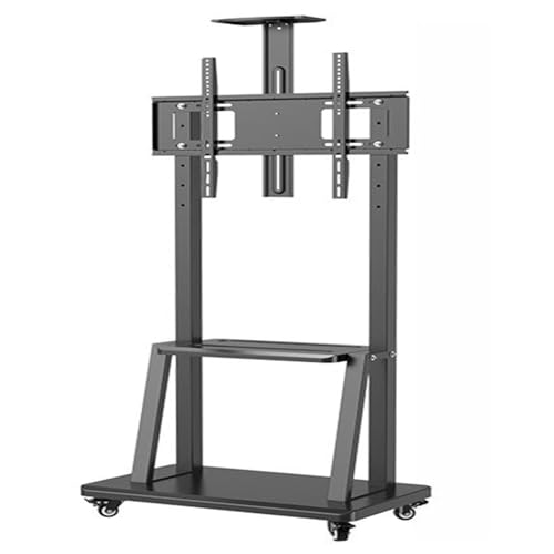 SXDHOCDZ TV-Ständer, TV-Bodenständerhalterung, Bewegliches, Universelles Leises Rad Mit 360°, Geeignet Für Fernseher Von 50 Bis 90 Zoll(Black,110 * 50/230) von SXDHOCDZ
