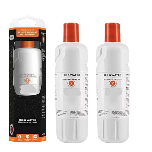 Ersetzen Sie Den Kühlschrank-Wasserfilter, Kompatibel Mit Whirlpool, Filter 2, EDR2RXD1, Kompatibel Mit Element, W10413645A WRF989SDAB(2pcs) von SXEZYEYO
