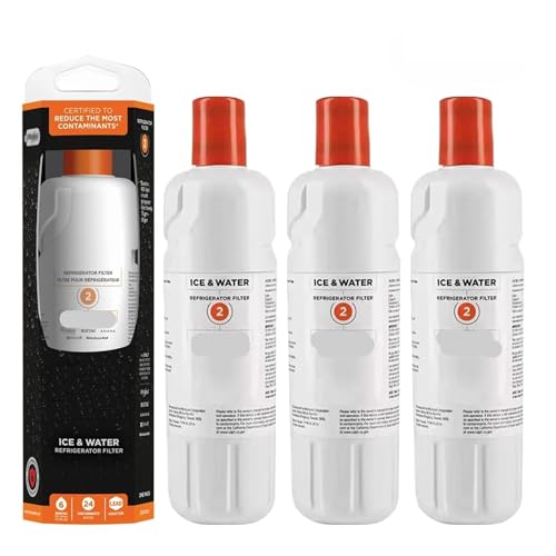Ersetzen Sie Den Kühlschrank-Wasserfilter, Kompatibel Mit Whirlpool, Filter 2, EDR2RXD1, Kompatibel Mit Element, W10413645A WRF989SDAB(3pcs) von SXEZYEYO