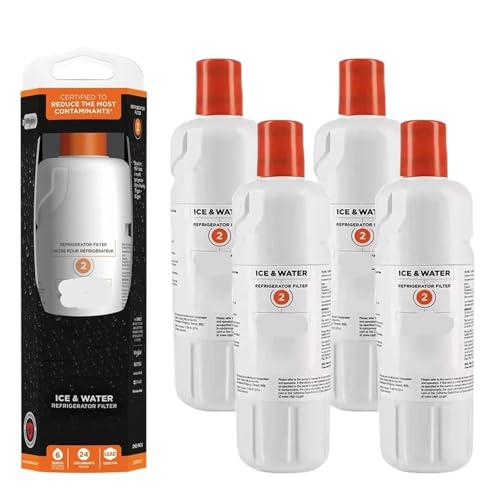 Ersetzen Sie Den Kühlschrank-Wasserfilter, Kompatibel Mit Whirlpool, Filter 2, EDR2RXD1, Kompatibel Mit Element, W10413645A WRF989SDAB(4pcs) von SXEZYEYO