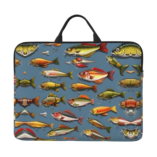 Angelköder Basics Laptop-Tragetasche, 41,5 cm (16,5 Zoll) Tasche für Laptop/Notebook/Tablet, wasserdichte Aktentasche von SXOOGE