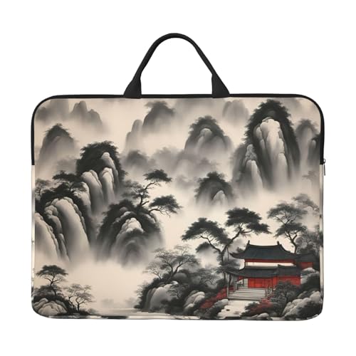 Landschaftsmalerei Basics Laptop-Tragetasche, 41,5 cm (16,5 Zoll) Tasche für Laptop/Notebook/Tablet, wasserdichte Aktentasche von SXOOGE