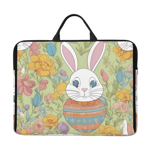 Laptop-Tasche mit Osterhasen-Motiv, 41,5 cm (16,5 Zoll), für Laptop/Notebook/Tablet, wasserdichte Aktentasche von SXOOGE