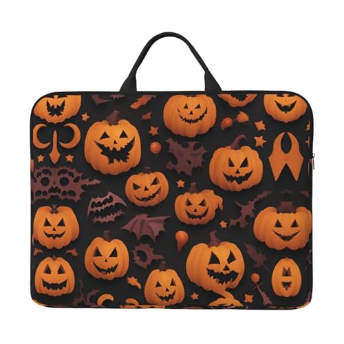 Laptoptasche mit niedlichem Halloween-Muster, 1 Basics, 41,5 cm (16,5 Zoll) Tasche für Laptop/Notebook/Tablet, wasserdichte Aktentaschen-Hülle von SXOOGE