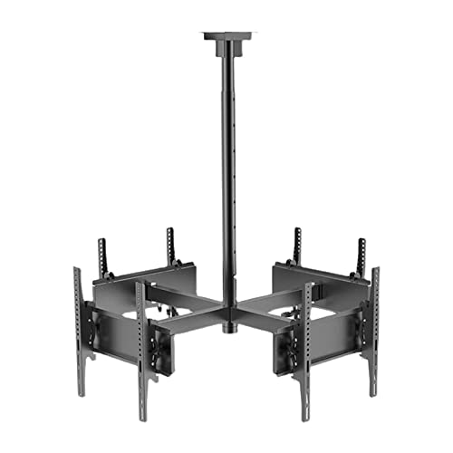 4 Seiten TV-Deckenhalterung der Deckenhalterung, Einstellbarer Tilt- und Schwenk-TV-Deckenmontage, LCD-TV 360 Grad rotierender Rahmen für 30-50-Zoll-Fernseher, Support 4 Bildschirme 4 Seiten TV-Deckenhalterung der Deckenhalterung, Einstellbarer Tilt- und Schwenk-TV-Deckenmontage, LCD-TV 360 Grad rotierender Rahmen für 30-50-Zoll-Fernseher, Support 4 Bildschirme von SXSWCH