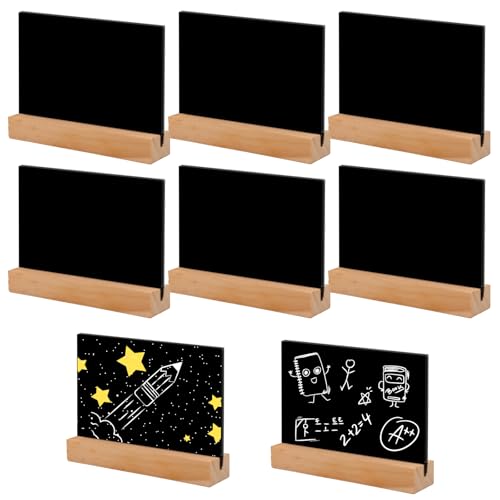 8 Stück Kreidetafel Klein, Mini Kreidetafel mit Ständer Kleine Tafel zum Beschriften Buffet Schilder Tischkarten für Hochzeit Party Geburtstag Bar Preisschilder Dekoration 8 Stück Kreidetafel Klein, Mini Kreidetafel mit Ständer Kleine Tafel zum Beschriften Buffet Schilder Tischkarten für Hochzeit Party Geburtstag Bar Preisschilder Dekoration von SXTDKMJ
