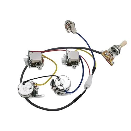 Gitarrenkabelbaum Geeignet für Standard-LP-SG-Tonabnehmer mit Doppelspule und E-Gitarrenkabelbaum mit Push-Pull-Schaltpotentiometer Gitarrenkabelbaum Geeignet für Standard-LP-SG-Tonabnehmer mit Doppelspule und E-Gitarrenkabelbaum mit Push-Pull-Schaltpotentiometer von SXTYOPT