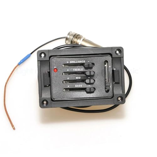 Tonabnehmer Akustik 4-Band Akustikgitarre Pickup Preamp Equalizer Tuner Piezo Mikrofon Metronom 6 Spezifikationen(Classic 4) von SXTYOPT