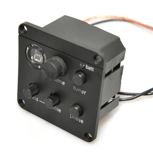 Tonabnehmer Akustik 4-Band Akustikgitarre Pickup Preamp Equalizer Tuner Piezo Mikrofon Metronom 6 Spezifikationen(ISYS) von SXTYOPT