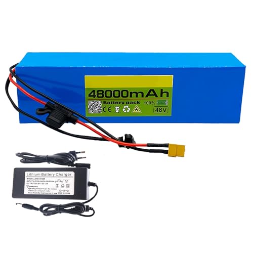 48 V 48 Ah 13S3P E-Bike Lithium-Ionen-Akku mit Ladegerät, eingebautem BMS-Schutz, ideal für 200–2000 W Elektrofahrradmotor, SM-Stecker 48 V 48 Ah 13S3P E-Bike Lithium-Ionen-Akku mit Ladegerät, eingebautem BMS-Schutz, ideal für 200–2000 W Elektrofahrradmotor, SM-Stecker von SXYKXYDL