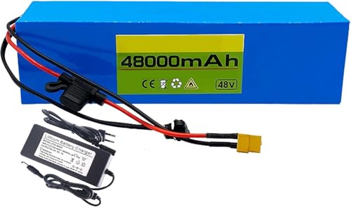 48V 48Ah 13S3P E-Bike-Akku Lithium-Batterie 48Ah Elektrofahrrad-Moped mit Ladegerät Hochleistungsbatterie Wiederaufladbarer 48V Elektrofahrrad-Akku für 200W 500W 800W Motoren 48V 48Ah 13S3P E-Bike-Akku Lithium-Batterie 48Ah Elektrofahrrad-Moped mit Ladegerät Hochleistungsbatterie Wiederaufladbarer 48V Elektrofahrrad-Akku für 200W 500W 800W Motoren von SXYKXYDL