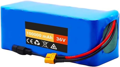 E-Bike-Akku 36 V 100 Ah 10S4P Elektrofahrrad-Lithium-Ionen-Akkupack mit BMS-Schutzplatine für 200 W 350 W 500 W 750 W 800 W Motor Elektrofahrrad-Scooter mit Ladegerät E-Bike-Akku 36 V 100 Ah 10S4P Elektrofahrrad-Lithium-Ionen-Akkupack mit BMS-Schutzplatine für 200 W 350 W 500 W 750 W 800 W Motor Elektrofahrrad-Scooter mit Ladegerät von SXYKXYDL