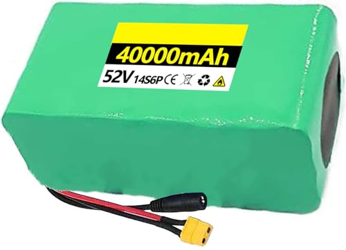 E-Bike-Akku 52 V 10 Ah 20 Ah 30 Ah 40 Ah, faltbar, eingebauter Lithium-Akku für Elektrofahrräder mit BMS-Schutzplatine für 1000 W, 750 W, 200 W, Fahrrad-Scooter-Motor mit Ladegerät E-Bike-Akku 52 V 10 Ah 20 Ah 30 Ah 40 Ah, faltbar, eingebauter Lithium-Akku für Elektrofahrräder mit BMS-Schutzplatine für 1000 W, 750 W, 200 W, Fahrrad-Scooter-Motor mit Ladegerät von SXYKXYDL
