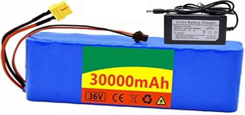 E-Bike-Lithiumbatterie 36 V 30 Ah, 10S2P Batteria Scooter Elettrico 36 V 30 Ah E-Bike-Batterie mit Ladegerät Wasserdicht für 100 W 200 W 350 W 400 W 500 W 750 W 800 W Motoren E-Bike-Lithiumbatterie 36 V 30 Ah, 10S2P Batteria Scooter Elettrico 36 V 30 Ah E-Bike-Batterie mit Ladegerät Wasserdicht für 100 W 200 W 350 W 400 W 500 W 750 W 800 W Motoren von SXYKXYDL