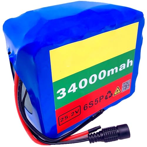 Lithium-Akkupack 24 V 34 Ah, Elektrofahrrad-Li-Ionen-Akku mit BMS-Ladegerät, Li-Ionen-Akku für E-Bike, Elektroroller, Rollstuhl, Rasenmäher, XT60-Stecker Lithium-Akkupack 24 V 34 Ah, Elektrofahrrad-Li-Ionen-Akku mit BMS-Ladegerät, Li-Ionen-Akku für E-Bike, Elektroroller, Rollstuhl, Rasenmäher, XT60-Stecker von SXYKXYDL