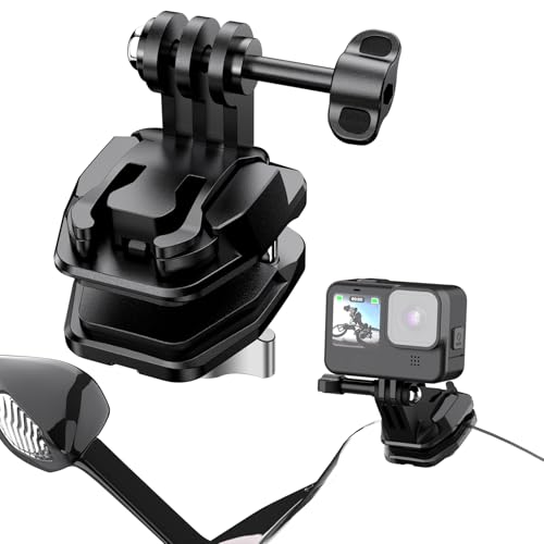Motorrad-GoPro-Halterung,Motorrad-Windschutzscheiben-Clip-Halterung,Schnellverschluss-Clip-Halterung,Aluminiumlegierung Motorrad Windschutzscheibe Kamera Clip für GoPro Hero 12/11/10/9 Motorrad-GoPro-Halterung,Motorrad-Windschutzscheiben-Clip-Halterung,Schnellverschluss-Clip-Halterung,Aluminiumlegierung Motorrad Windschutzscheibe Kamera Clip für GoPro Hero 12/11/10/9 von SYACHI