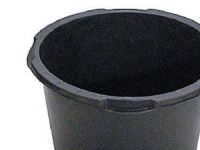 Mason jar pe schwarz 40L - Säurebeständiger schwerer Kunststoff, verstärkter Boden und Rand von SYDVESTA