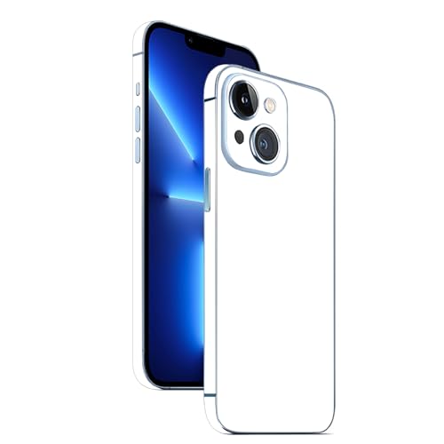 Skin Sticker für iPhone 15, 15 Plus, 15 Pro, 15 Pro Max, Vinyl-Aufkleber, Schutzfolie, weiße Abdeckung für Handyrückseite (für 15) von SYGTOYUE