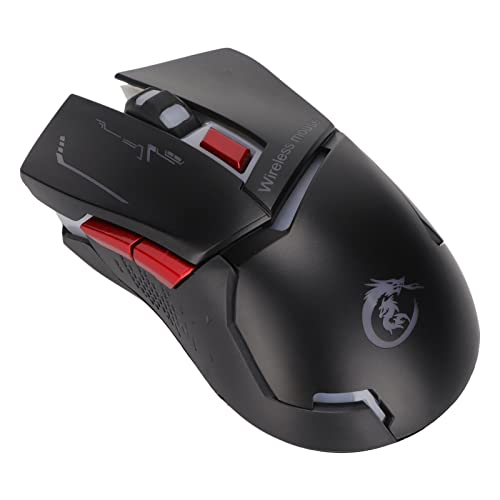 2,4 G Kabellose Maus, Tragbare Ergonomische Wiederaufladbare Maus mit 3 DPI Einstellbar, Langlebige Anti Rutsch Roller Gaming Maus für Win10, Win 8, Win 7 Win XP, Limited für OS X von SYH&AQYE