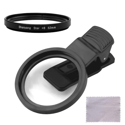 Universell Handykamera CPL Filter Objektivset CPL Filter für Handykamera 52mm Handy Objektiv Kompatibel mit iPhone Professioneller Polarisationsfilter zur Verbesserung der Bildqualität Farbsättigung von SYHSYC