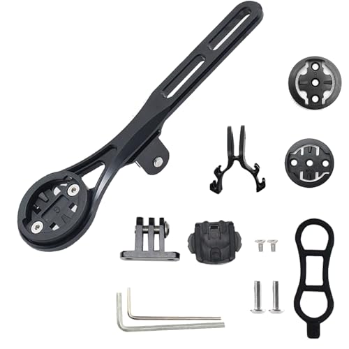 Out Front Aero Integrated Handlebar Combo Mount for Garmin Edge, GPS Bike Computer, Wahoo, Bryton, Cateye, GoPro Full Range and Flashlight, Cycling Computer Extended Mount von SYLCXX