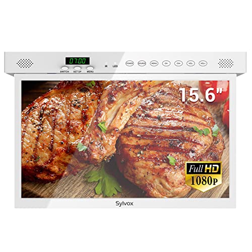 SYLVOX 15.6 Inch KitchenTV, Android Smart TV Built-in Google Play Store, DVB-T2/S2 HDMI, Support Bluetooth&5GWiFi, Time Function, Full HD TV for Kitchen SYLVOX 15.6 Inch KitchenTV, Android Smart TV Built-in Google Play Store, DVB-T2/S2 HDMI, Support Bluetooth&5GWiFi, Time Function, Full HD TV for Kitchen von SYLVOX