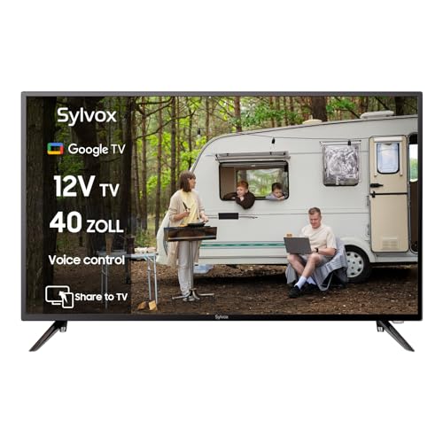 SYLVOX 40-Zoll-Fernseher mit Full-HD-Auflösung, ELED-Hintergrundbeleuchtung, 178°-Betrachtungswinkel und Google TV von SYLVOX