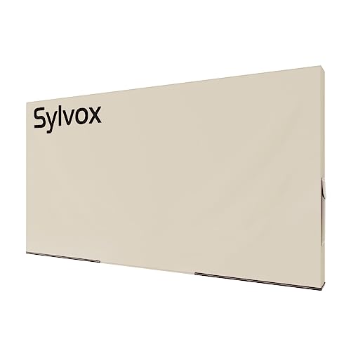 Sylvox Outdoor TV-Abdeckung, 600D TV-Abdeckung für 50 bis 55 Zoll Fernseher, wasserdicht, wetterfest und staubdicht, TV-Bildschirmabdeckung mit Fernbedienungstasche, perfekt für den Outdoor-TV-Schutz, von SYLVOX