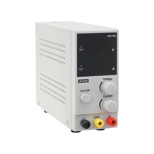 Labornetzteil, Regelbar DC-Stromversorgung 0-30V 0-10A, mit 3-stelliger LED-Anzeige, Konstante Spannung und Konstanten Strom, für Aufladen von Batterien, Auto-DVDs, Autoradios Labornetzteil, Regelbar DC-Stromversorgung 0-30V 0-10A, mit 3-stelliger LED-Anzeige, Konstante Spannung und Konstanten Strom, für Aufladen von Batterien, Auto-DVDs, Autoradios von SYNCMH