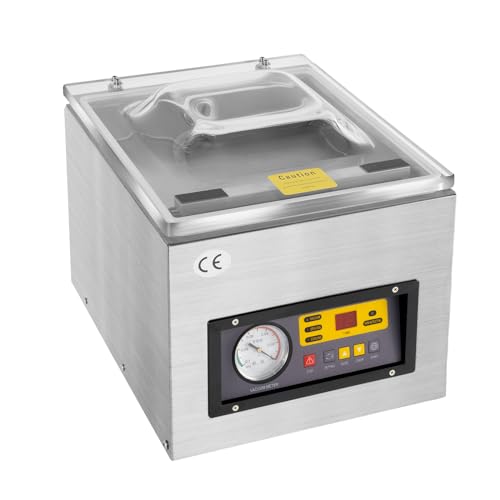 Vakuumiergerät 120W, Vakuumierer aus Edelstahl mit Funktionen Vakuumieren, Versiegeln und Kühlent, Kammervakuumierer für Kommerziellen Anwendungen Vakuumiergerät 120W, Vakuumierer aus Edelstahl mit Funktionen Vakuumieren, Versiegeln und Kühlent, Kammervakuumierer für Kommerziellen Anwendungen von SYNCMH