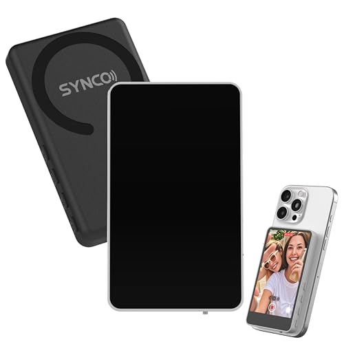 SYNCO XView M4 5" Vlog-Selfie-Monitor – kabelloser 1080p Touchscreen mit magnetischer Halterung & Bluetooth-Fernbedienung für iPhone & Android Schwarz SYNCO XView M4 5" Vlog-Selfie-Monitor – kabelloser 1080p Touchscreen mit magnetischer Halterung & Bluetooth-Fernbedienung für iPhone & Android Schwarz von SYNCO