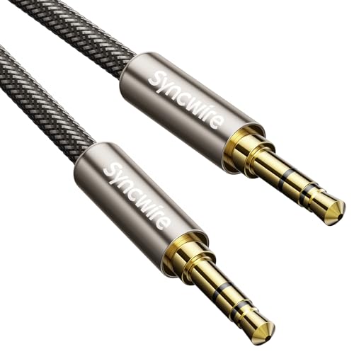 SYNCWIRE 3.5mm Audio Kabel Nylon Geflochtenes 1M Klinke auf Klinke kabel für Kopfhörer iPhone iPod iPad, Echo Dot Heim KFZ Stereoanlagen, Smartphones, PC, Lautsprecher, MP3 Player usw, Goldbraun SYNCWIRE 3.5mm Audio Kabel Nylon Geflochtenes 1M Klinke auf Klinke kabel für Kopfhörer iPhone iPod iPad, Echo Dot Heim KFZ Stereoanlagen, Smartphones, PC, Lautsprecher, MP3 Player usw, Goldbraun von SYNCWIRE