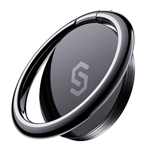 Syncwire Handy Ring Smartphone Fingerhalterung - 360 Grad Drehung Universal Ring Halterung Halter Ringhalter Handyhalterung für iPhone iPad Samsung Huawei und mehr - Schwarz von SYNCWIRE