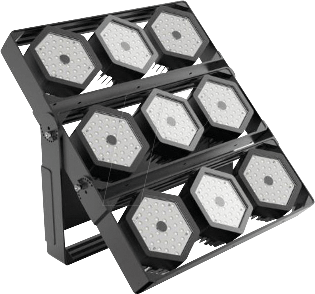 SYN 156749 - LED-Flutlicht, 900 W, 126000 lm, 5700 K, schwarz, IP67 von SYNERGY 21