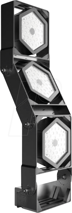 SYN 156755 - LED-Flutlicht, 300 W, 42000 lm, 5700 K, schwarz, IP67 von SYNERGY 21
