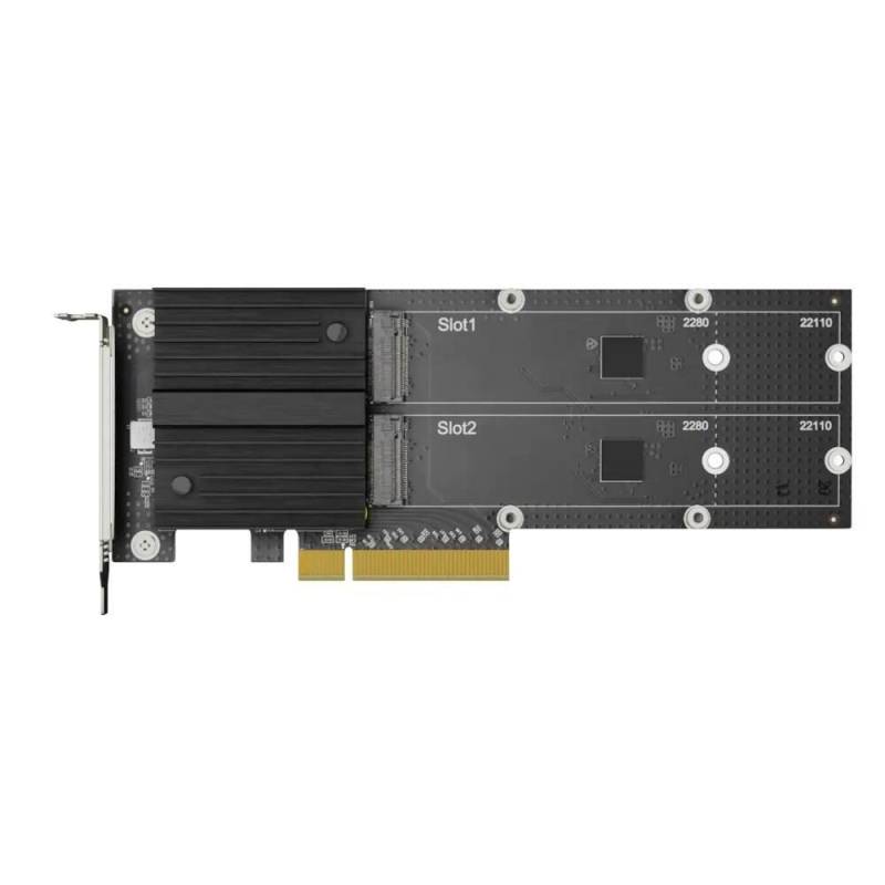 Synology Adapterkarte M2D20 M.2 NVMe SSD PCIe 3.0 x8 (M2D20) von SYNOLOGY