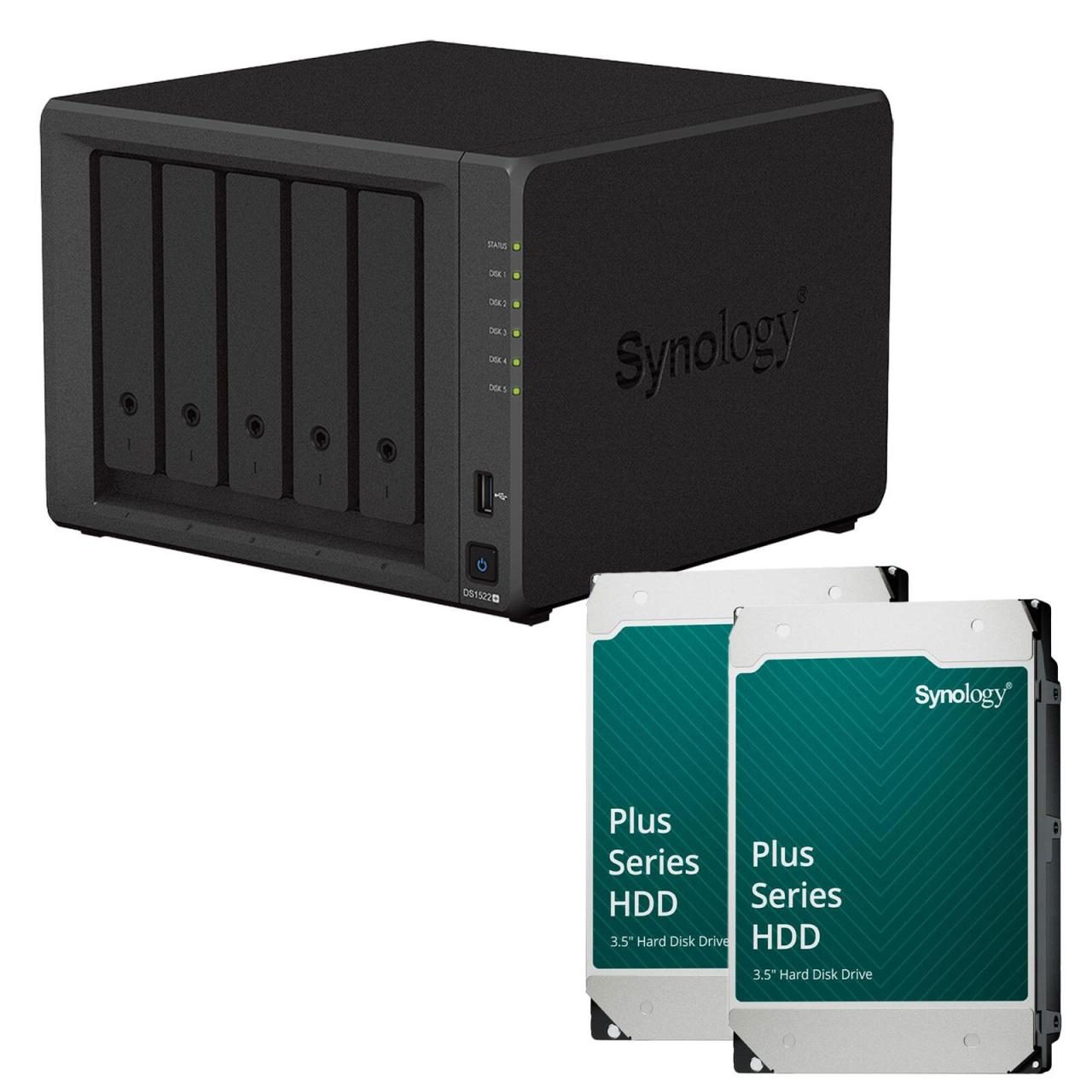 Synology DiskStation DS1522+ 5 Einschübe NAS-Server Leergehäuse + 16 TB Synol... Synology DiskStation DS1522+ 5 Einschübe NAS-Server Leergehäuse + 16 TB Synol... von SYNOLOGY