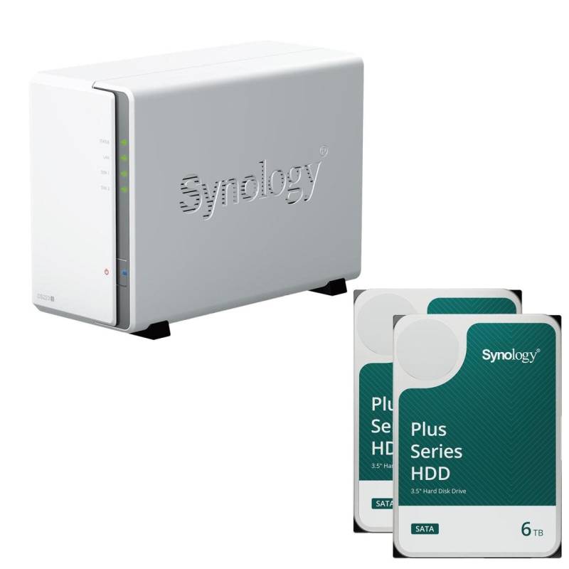 Synology DiskStation DS223J 2 Einschübe NAS-Server Leergehäuse + 2x Synology ... von SYNOLOGY