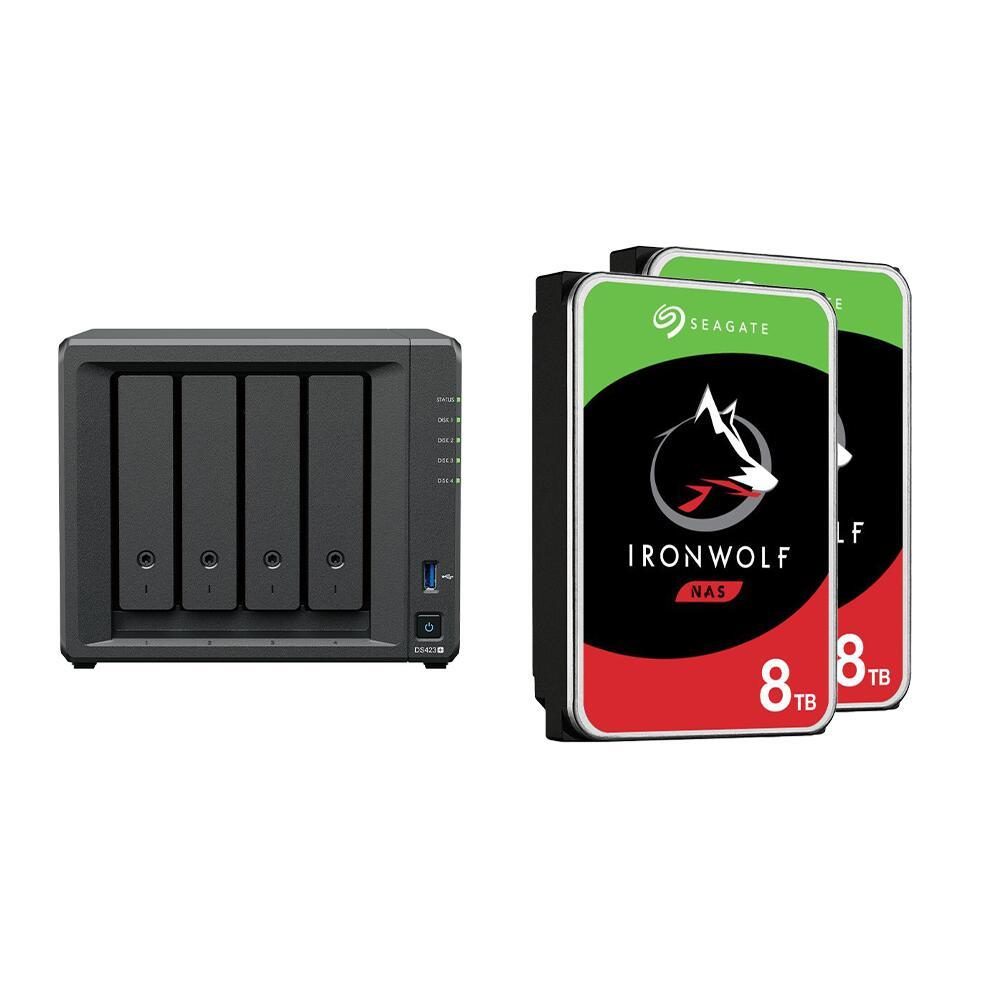 Synology DiskStation DS423+ 4 Einschübe NAS-Server Leergehäuse + 16TB (2x8TB)... von SYNOLOGY