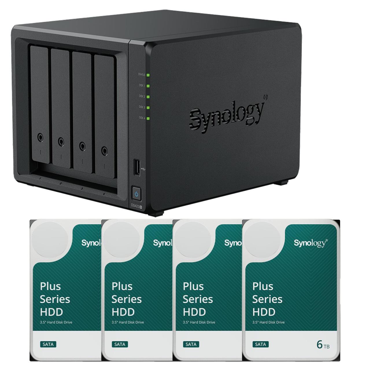 Synology DiskStation DS423+ 4 Einschübe NAS-Server Leergehäuse + 4x Synology ... Synology DiskStation DS423+ 4 Einschübe NAS-Server Leergehäuse + 4x Synology ... von SYNOLOGY