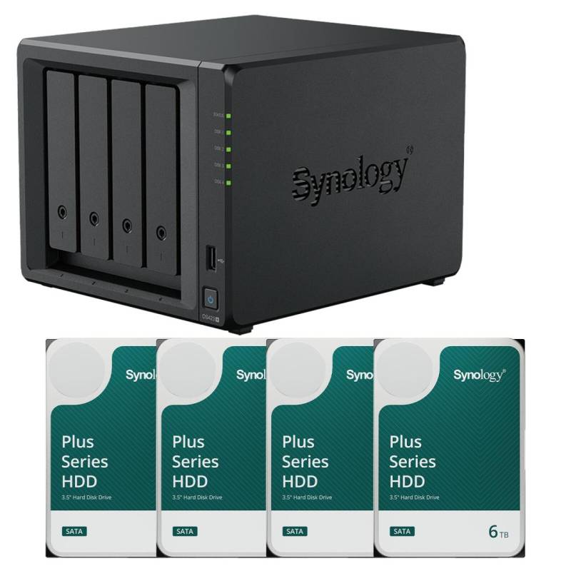 Synology DiskStation DS423+ 4 Einschübe NAS-Server Leergehäuse + 4x Synology ... von SYNOLOGY