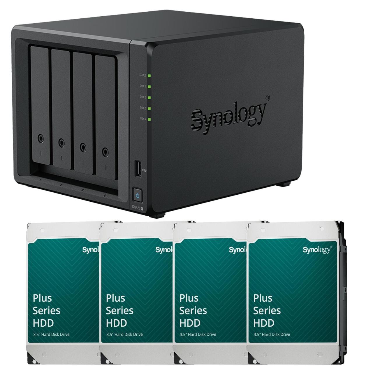 Synology DiskStation DS423+ 4 Einschübe NAS-Server Leergehäuse + 4x Synology ... Synology DiskStation DS423+ 4 Einschübe NAS-Server Leergehäuse + 4x Synology ... von SYNOLOGY