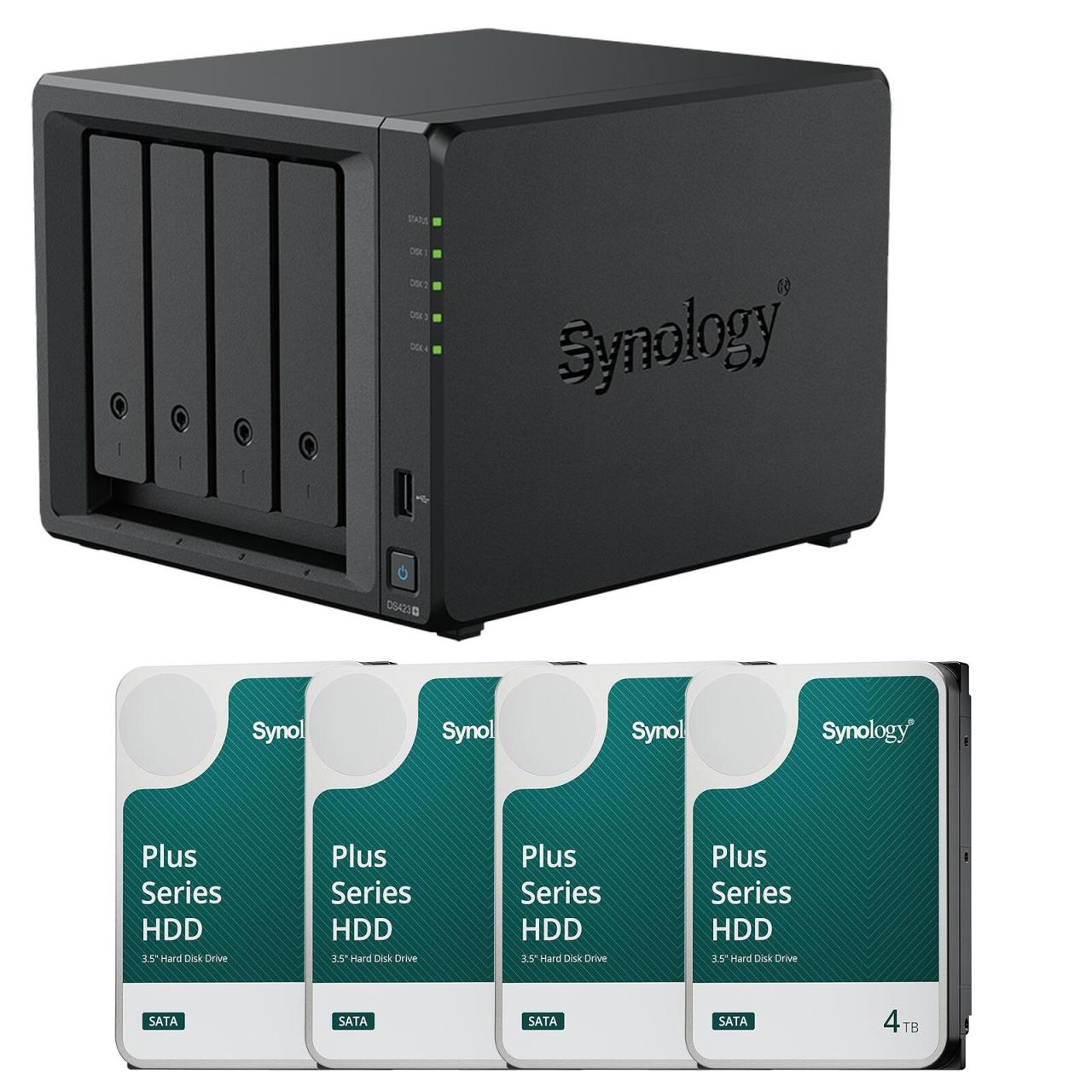 Synology DiskStation DS423+ 4 Einschübe NAS-Server Leergehäuse + 4x Synology ... Synology DiskStation DS423+ 4 Einschübe NAS-Server Leergehäuse + 4x Synology ... von SYNOLOGY