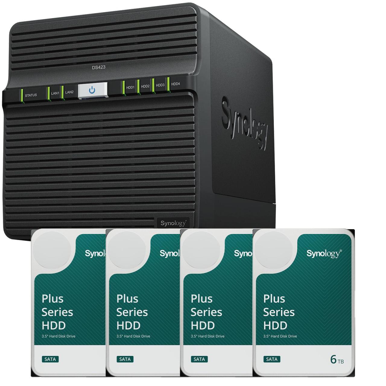Synology DiskStation DS423 4 Einschübe NAS-Server Leergehäuse + 4x Synology P... Synology DiskStation DS423 4 Einschübe NAS-Server Leergehäuse + 4x Synology P... von SYNOLOGY