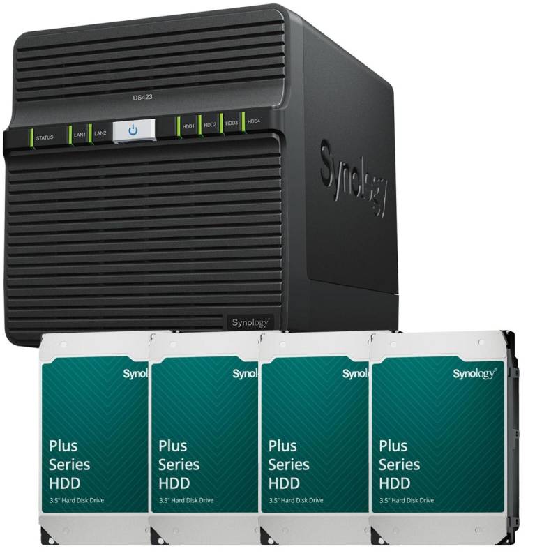 Synology DiskStation DS423 4 Einschübe NAS-Server Leergehäuse + 4x Synology P... von SYNOLOGY